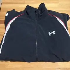 UNDER ARMOUR ジャージ トラックジャケット 黒/白/赤