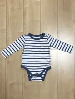 baby GAP ストライプロンパース 12-18ヶ月