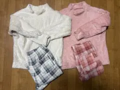 UNIQLO フリースパジャマ130センチ2着セット