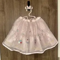 新品未使用　メゾピアノ　くるみ割り人形刺しゅうチュールスカート 120cm