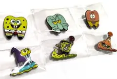 スポンジボブ ピンバッジ 6個セット