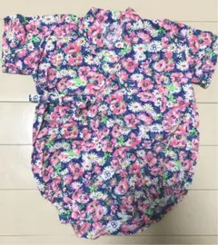 甚平　花柄　ブランシェス　ロンパース  70