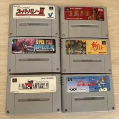 【ジャンク品】スーパーファミコン ソフト 6本セット