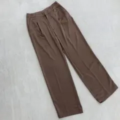 GAP スラックス ブラウン ポリエステル ストレートパンツ サイズ 4