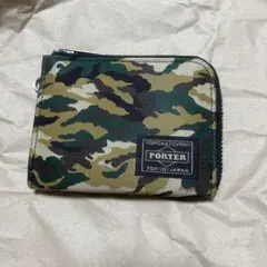 PORTER Yoshida & Co. Wallet Woodland Camo