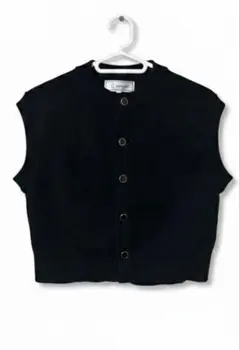 ROPÉ PICNIC ブラック ノースリーブニットベスト 38