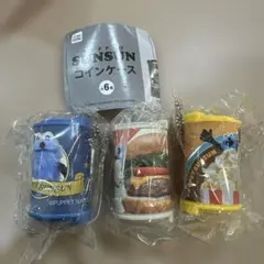 即日　パペットスンスン コインケース コインシリンダー ガチャガチャ 3個セット