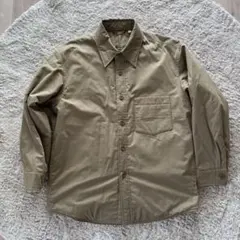 【名作】ユニクロU パデッドシャツジャケット カーキL