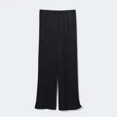 【UNIQLO】XXL ユニクロ プリーツストレートパンツ ブラック