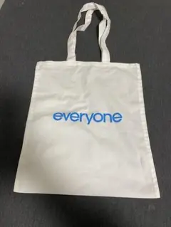 everyone ロゴ エコバッグ ホワイト