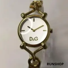D&G ドルチェ&ガッバーナ レディース 腕時計 ゴールド 新品電池 箱付