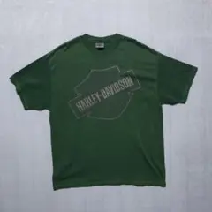 Harley-Davidson 2318 古着Tシャツ L 緑