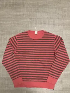 XL コロンビア ボーダースウェット しわ加工.