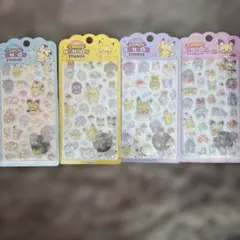 正規品キャンディードロップシール ポケピース3D立体 ぷくぷくシール 4枚セット