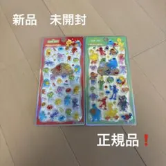 プチドロップステッカー　セサミストリート　エルモ　クッキーモンスター　2種