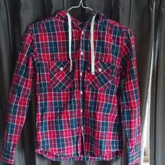 ELEMENT フード付きチェックシャツ