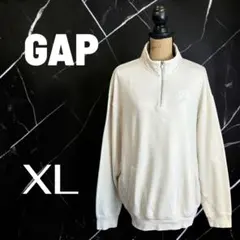 【GAP1969】ハーフジッププルオーバースウェット　バックプリント　XLのサムネイル