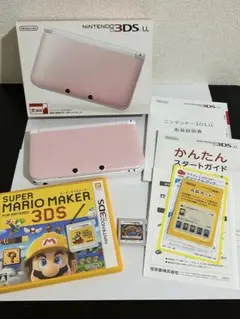 ニンテンドー 3DSLL 本体 ピンクホワイト ソフト付き 動作未確認 未検品