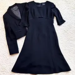 【極美品✨️ユキトリイ】 ブラックフォーマル 礼服 ジャケット ワンピース