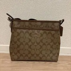 コーチ モノグラムショルダーバッグ COACH シグネチャ スリムファイルバッグ