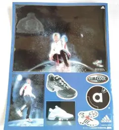 サッカー　ベッカム　adidas スニーカー ステッカー　アディダス　レアのサムネイル