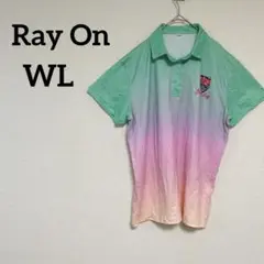 1点もの❣️Ray On 【WL】グラデーション ポロシャツ カラフル くま