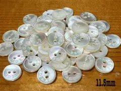 高瀬貝ボタン 11.5mm 50個セット