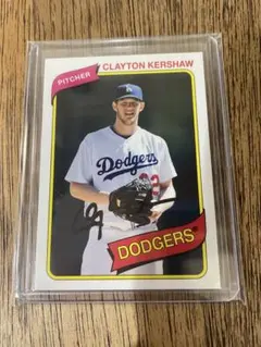 Clayton Kershaw プリントサイン Dodgers カーショー