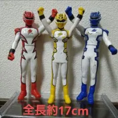 獣拳戦隊ゲキレンジャー ソフビ 3体セット スーパーゲキレッド・ブルー・イエロー