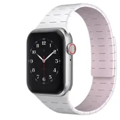 Apple Watch バンド マグネット式バンド　シリコン　ベージュピンク