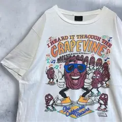 BFQB キャラ Tシャツ 古着 80s 白 カリフォルニアレーズンズ