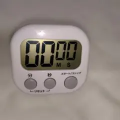 デジタルキッチンタイマー ホワイト マグネット付きのサムネイル