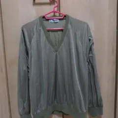 LakeLandオリーブグリーン Vネックジャケット メンズ