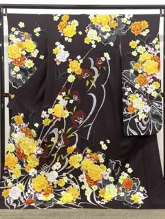 振袖 刺繍 相良刺繍 銀通し 身丈176cm トールサイズ HKT224 - メルカリ
