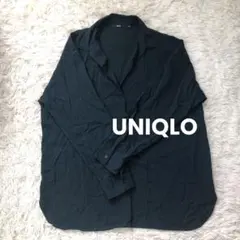 UNIQLO グリーン　長袖シャツ XL
