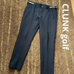 極美品極上品CLUNK golf メンズ シアサッカー生地 パンツ ネイビー Lのサムネイル