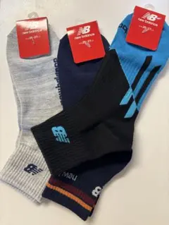 新品　new balance メンズソックス 3足セット 25-27cm
