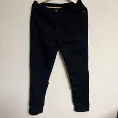 3L ブラック スキニーパンツ ボタン付き