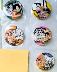 ONEPIECE ワンピース エース ポートガス・D・エース 缶バッジ セット