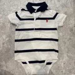 Ralph Lauren ストライプロンパース 12M