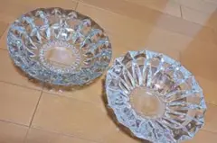 ガラス　灰皿　2個