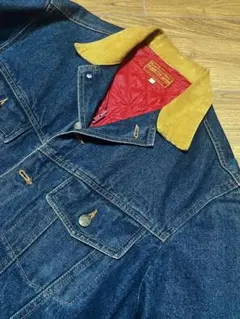 80-90s 濃紺 oldジルボー　デニム　サイズML相当　Gジャン【美品】