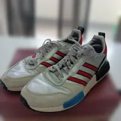 adidas スニーカー シルバー/レッド/ブラック27.5サイズ