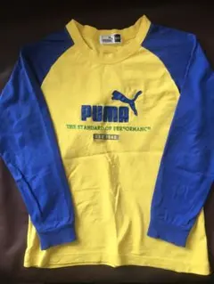 PUMA 長袖カットソー 130cm イエロー/ブルー