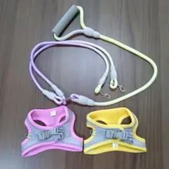 犬用 バディーベルトスポーツ ハーネス＆リードセット ピンクカモ