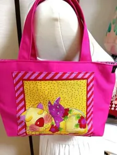 ロラライハリスキャットパネル使用、ミニトートバッグ♡
