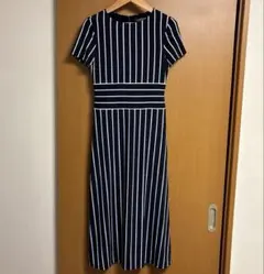 【美品】ラルフローレン ストライプ半袖ワンピース