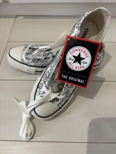 新品未使用　CONVERSE ペイズリー柄スニーカー 24.5cm