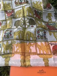 美品✨HERMES 星座動物刺繍 大判ブランケット - メルカリ