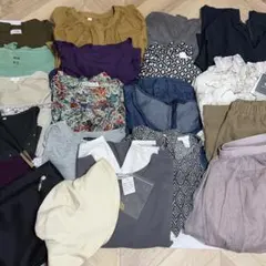 レディース 春夏 まとめ売り 20点セット 綺麗系 通勤 半袖 長袖 L 大きめ